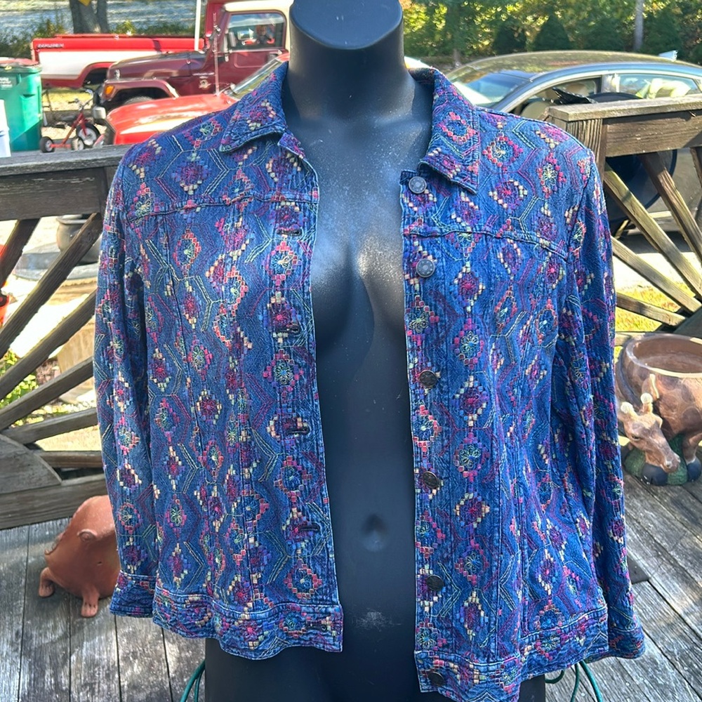 Light denim jacket size large